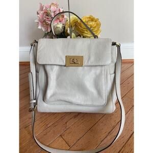 Michael Kors off white Sloan Turlock Leather Satchel Bag (PU180